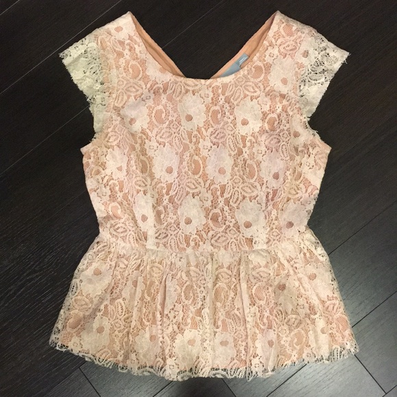 Anthropologie “Maeve” Katrine pink lace blouse - Picture 3 of 4